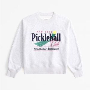 Abercrombie & Fitch Gray Pickleball Club Sweatshirt